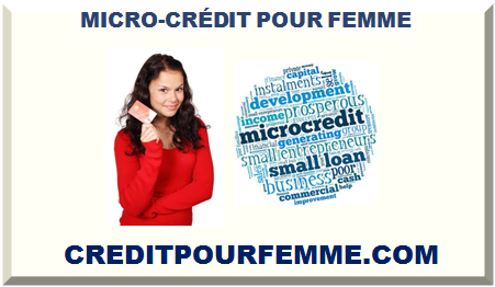 MICRO-CRÉDIT POUR FEMME